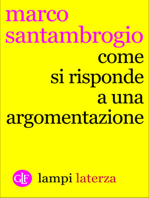 cover image of Come si risponde a un'argomentazione